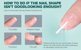 Nailpop 120pcs/box Gel X Nail Tips Medium Short Shape Almond/Square/Soft Gel Nail Tips False Nails Soak Off Easy Nail Extensions