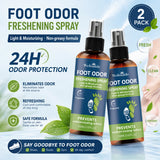 Instant Freshness Spray,FOOT ODOR CONTROL SPRAY, a Natural Plant-Based Formula, Quickly Deodorizes Lasts Long, Refreshing The Feet, Absorb a Large Amount of Sweat, Shoe And Foot Odor, Shoe Odor Remover, Feet Care Products, Sh