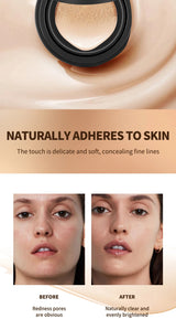OCHEAL BB Cream Air Cushion Full Coverage Waterproof Long-lasting Concealer Cushion Compact Face Makeup Foundation CC Cream