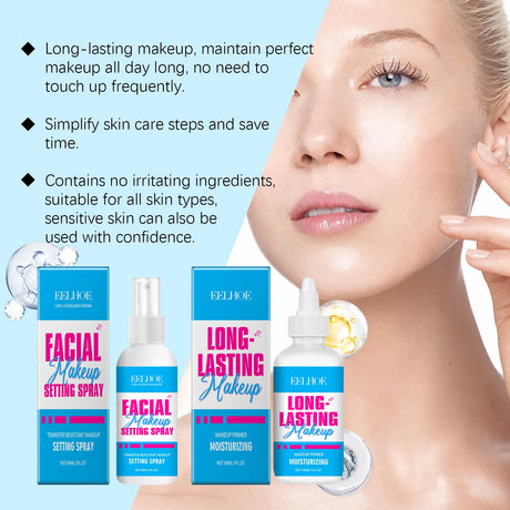 Moisturizing Setting Spray Waterproof Long Lasting Matte Natural Refresh Makeup Primer Oil Control Foundation Finishing Spray