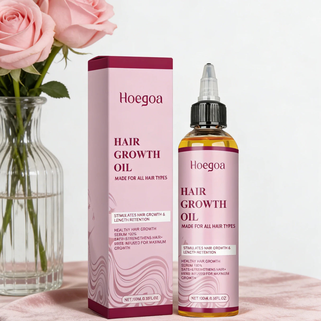 Hoegoa Ginger Rosemary Hair Growth Oil Deep Nourishment Improve Dryness Length Retention Intensive Repairing Hair Essential Oil