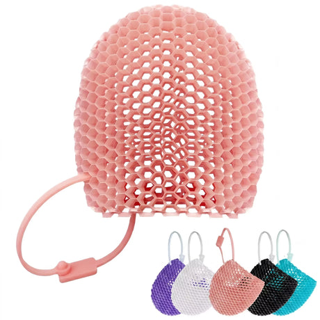 Exfoliating Bath Glove Honeycomb Body Scrubber Deep Cleansing Shower Mitt Soft Massage Sponge for Dead Skin Removal