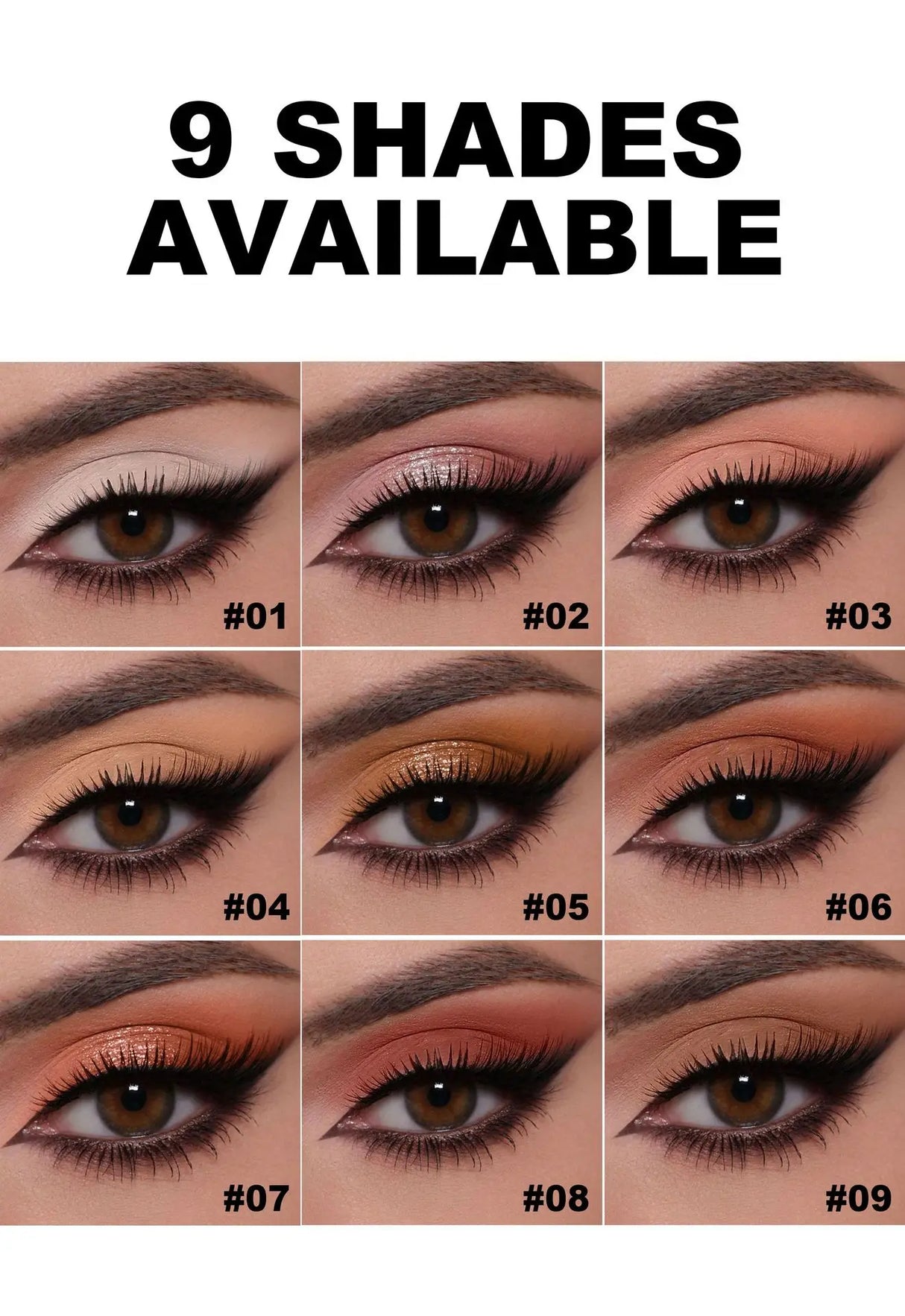Desert Rose 9 Color Eyeshadow Palette High Pigment Matte Mineral Waterproof Long Lasting Natural Earthy Tones Makeup