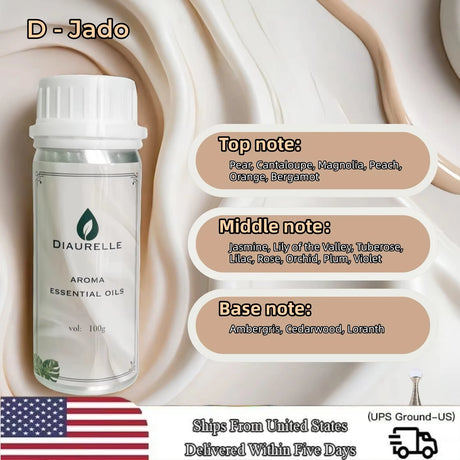 DIAURELLE 100mL Aroma Diffuser Essential Oils 8-Times Concentrated Essence Perfume Flavoring Home Fragrance Air Freshener