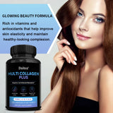 Multi Collagen Capsules (Types I, II, III, V & X) Support Skin Hair Nail Joint Health, Antioxidant, Anti-Aging