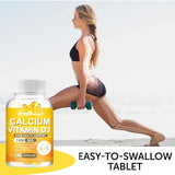 Calcium + Vitamin D3, Promotes Bone Health and Immune Support, Enhances Carbonate Absorption, Dietary Supplement