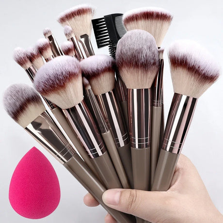 10-32PCS Makeup Brush Set Soft Fluffy Powder Foundation Contour Blush Concealer Eye Shadow Blending Makeup Kit Women Beauty Tool
