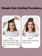Heatless Hair Curling Rod Headband No Heat Soft Flexi Rollers Lazy Curls with Hook Sleeping Hair Styling Tool for Natural Look