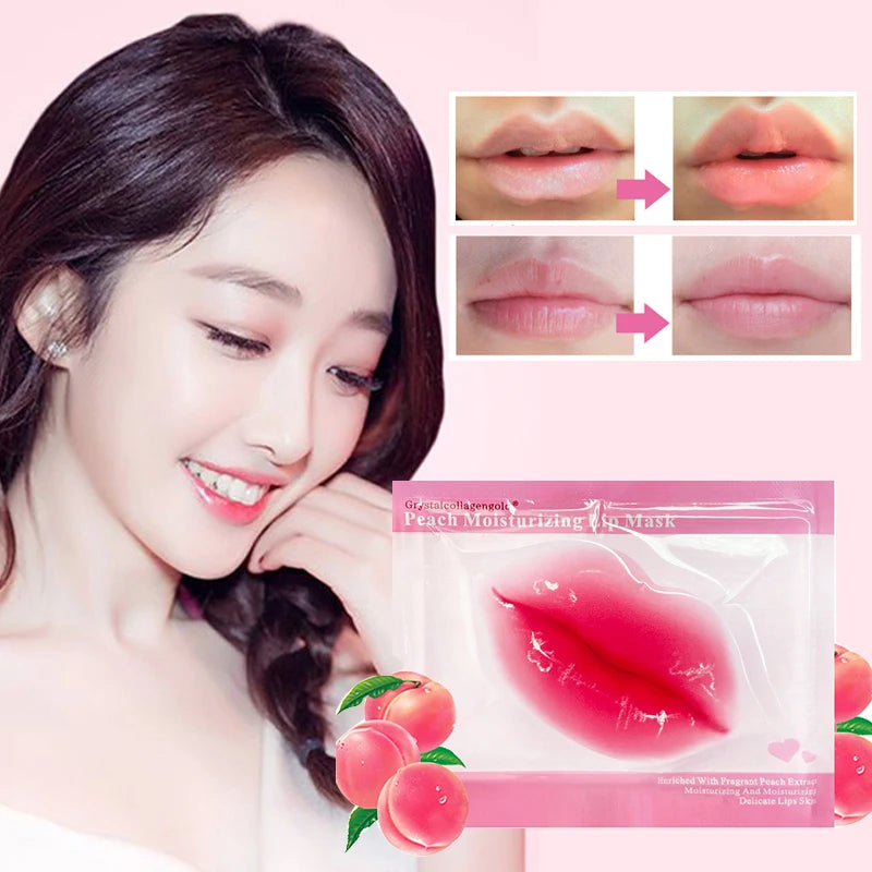 30PCS Collagen Crystal Lip Mask Gel Patches Moisturizing Hydrating Repair Lines Lips Plumper Pad Lip Care Enhancement Lip Mask