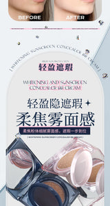 Whitening Sunscreen Air Cushion BB Cream Concealer Waterproof Sweatproof 50x Sunscreen Foundation