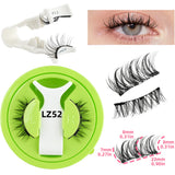 1 Pair Magnetic Eyelashes Set Reusable Easy to Use Eyelash Extension Tools Natural Curler False Eyelashes With Magnetic Tweezers
