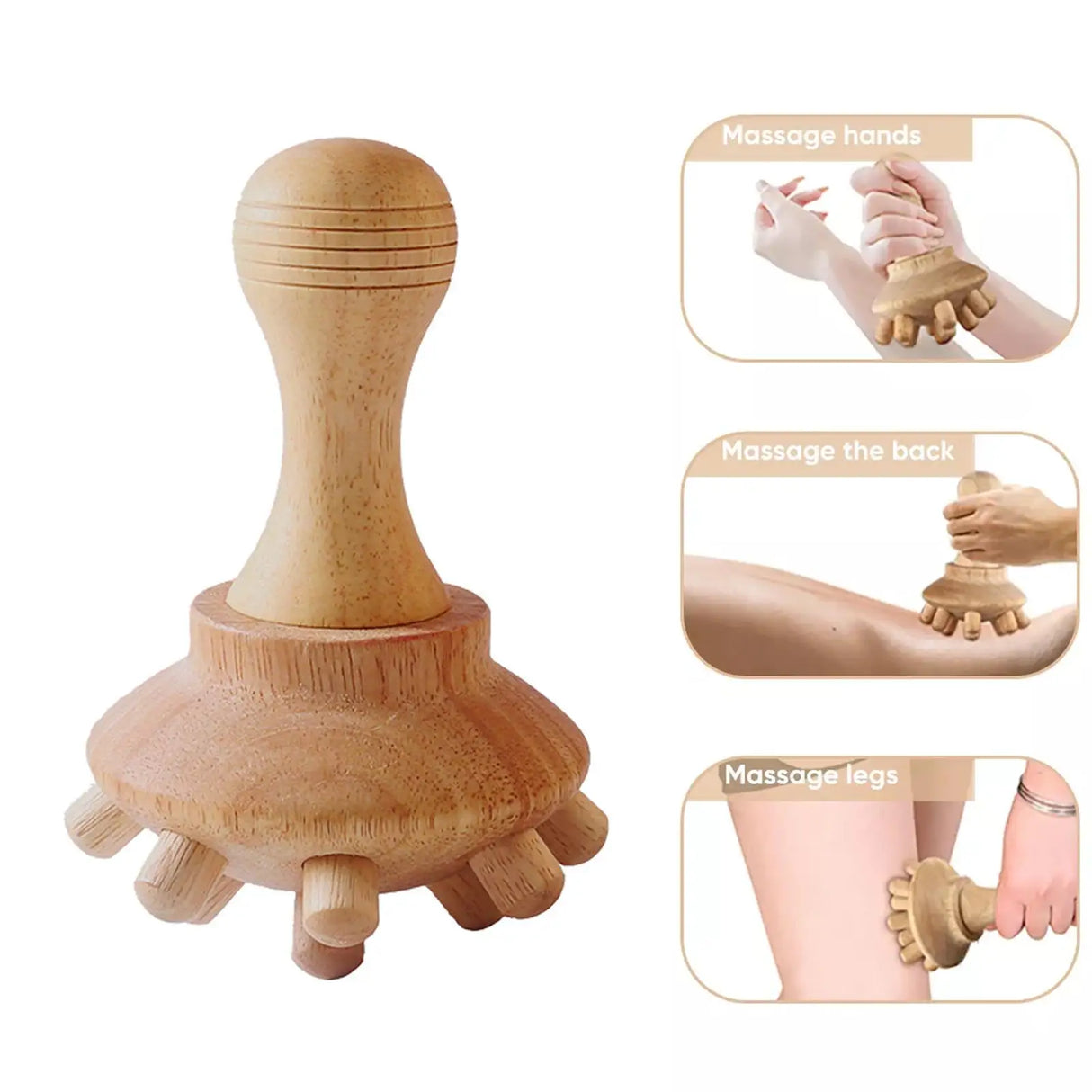 Wood Massage Maderoterapia Massager Roller Anti Cellulite Slimming Gua Sha Massager For Body Back Foot Masajeador