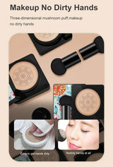Mushroom Head Air Cushion, CC Cream Natural Moisturizing Foundation Concealer Whitening Oil-control Makeup Cosmetics BB Cream