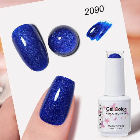 Clou Beaute Grey Color Nail Gel Polish Full Coverage Nail Polish Dark Red Gel Lacquer Varnish Vernis Semi Permanent Nail Art