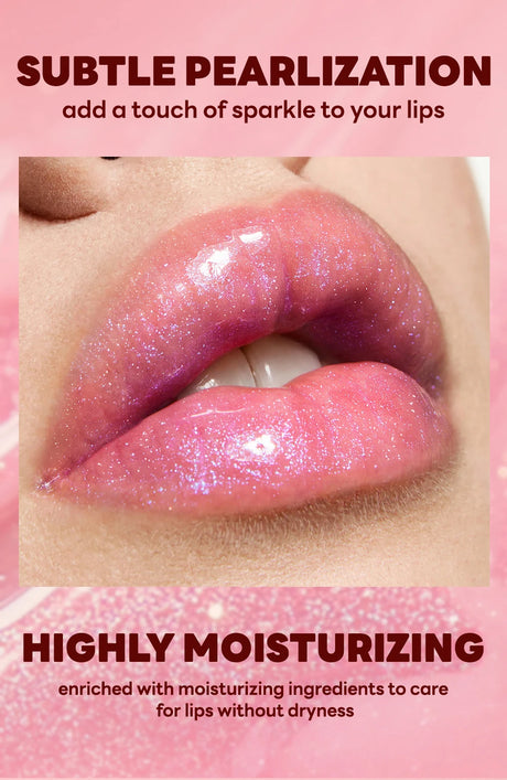 Qibest 8 Colors Moisturizing Diamond Shimmer Glitter Lip Gloss Makeup Sparkling Glitter Liquid Lipstick Pearl Lipgloss Tint