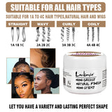 LOCKMIO 30g Baby Bangs Styling Gel Hair Pomade Edge Control Wax for Wigs Women 24 Hour Long Lasting Edges Control Hair Wax Cream