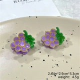 2Pcs/Lot Summer Style Women Hair Accessories New Mini Fruit Gripper Cute Strawberry Watermelon Imitation Fruit Shaped Hair Clips