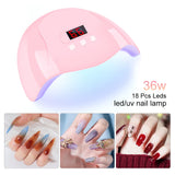 LIMEGIRL Gel Nail Polish Kit UV Soaking Gel Primer Polish Manicure Kit with UV LED Lamp Dryer Semi-Permanent Gel Varnish Kit