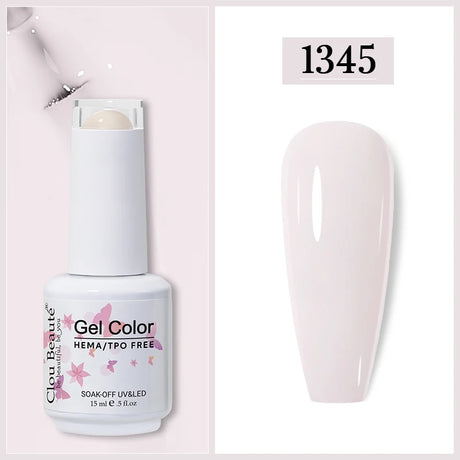 Clou Beaute Gel Nail Polish Neon Brown Royal Blue Red Green Pastal Nude Nail Art Varnishes Gel Lacquer HEMA/TPO FREE UV Gel Nail