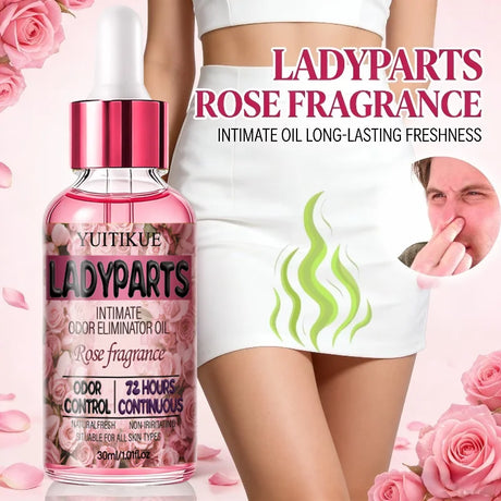 YUITIKUE Rose Scent Women Intimate Care Oil Mild Non Irritating Long Lasting Fragrance Private Body Refreshing Essence 30ml