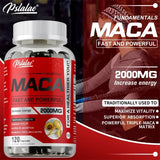 Maca Root Capsules - Improves Vitality and Performance, Enhance Energy, Builds Muscle and Strength