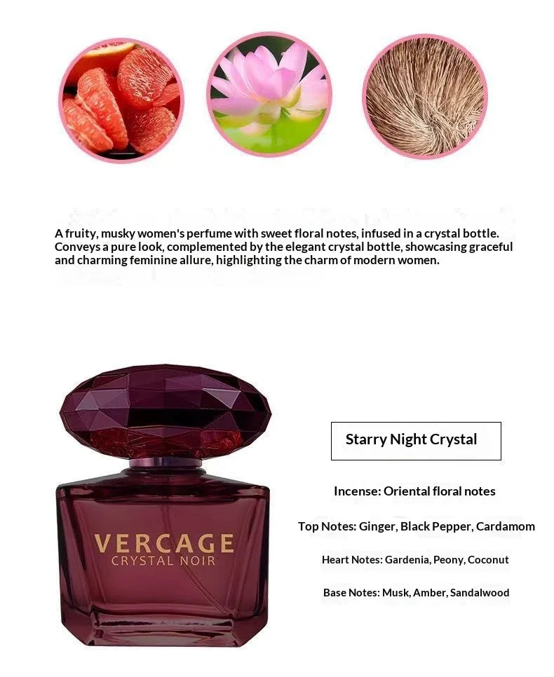 Luxury Brand Lasting Fragrance 50ml Women Body Spray Perfume Floral Scent Pheromone Perfumes  Crystal Diamond Sweet Love Crystal