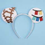 Newest Festival Party Cosplay Mouse Ears Headband 3.3" Ears Glitter Hairband Without Bow For Boys DIY Cartoon Hair Accessories