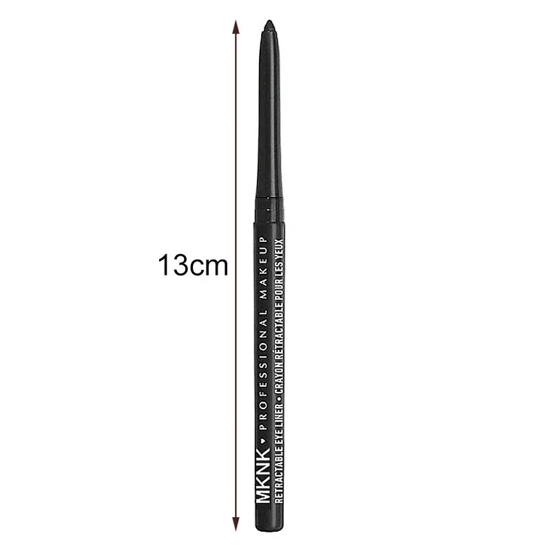 1Pc Waterproof Black Eyeliner Pencils Smudge-Proof Long-Lasting Eye Makeup Perfect For Fashion Look