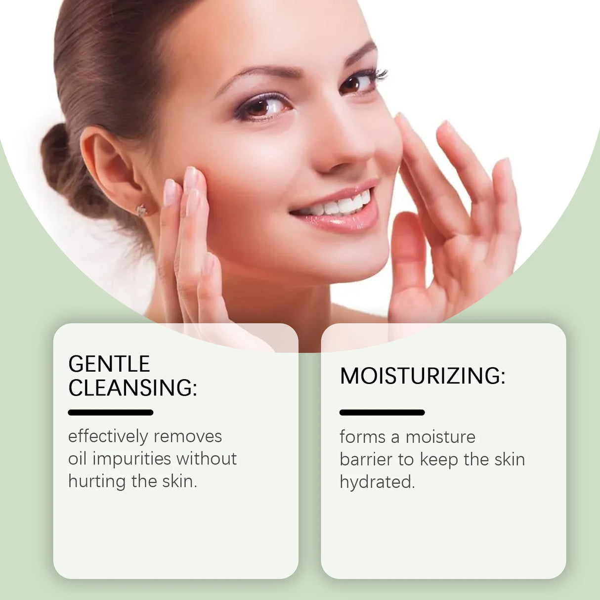 HOYGI Hyaluronic Acid Cleanser Oil Control Blackhead Remover Facial Skin Pore Cleansing Gel Brightening Exfoliating Face Wash
