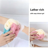Colour Block Bath Balls Bath Strips Bath Towels Adult Back Rubbing Bath Towels Mud Rubbing Bath Towels Foam Mesh