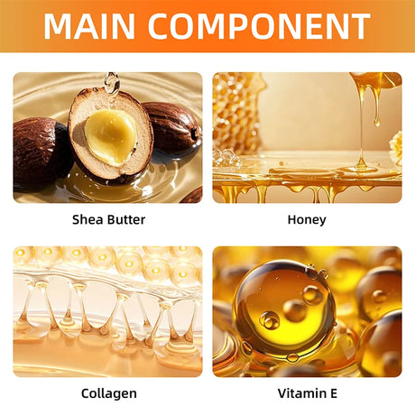 YUITIKUE Honey Shea Butter Body Cream 100g 48H Long Lasting Hydrating Lotion with Vitamin E for Dry Sensitive Skin