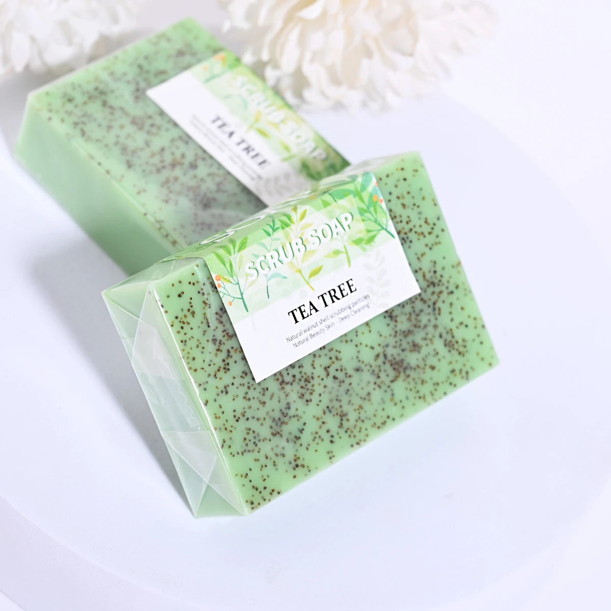 Tea Tree Soap for Face and Body, 100g of Tea Tree Soap Suitable for Daily Use, Suitable for Oily and Dry Skin