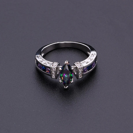 Women Torina Crystal Quartz Ionix Ring Ionix Therapy Quartz Crystal Ring For Weight Loss Lymph Drainage Magnetic Therapy Rings