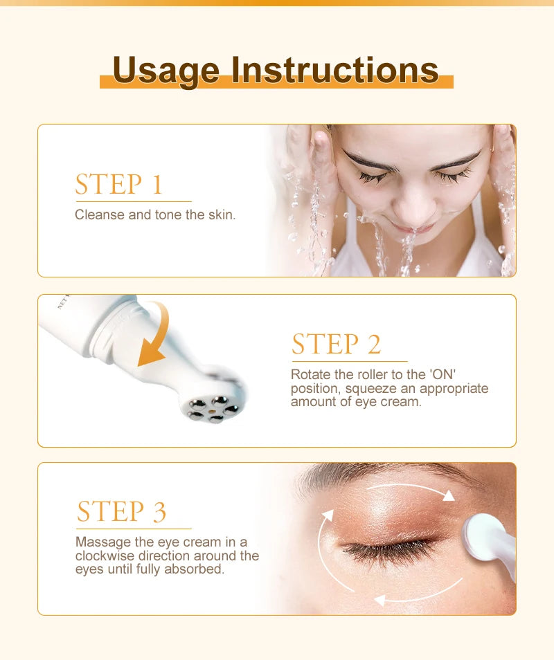 Peptide Anti Dark Circle Eye Cream Eye Bags Removal Caffeine Anti-Wrinkle Lifting Fine Lines Eye Cream Eyes Skin Care