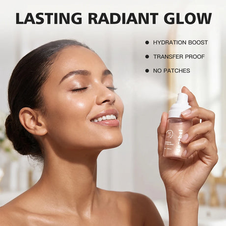 Luminous Setting Spray Smudge-resistant Quick-drying Non-sticky Long Lasting Locks Makeup Luminous Dewy Finish Setting Spray