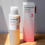 200ml Original Numbuzin No.3+ Super Glowing Serum Toner Niacinamide Brightening No.5+ Vitamin Boosting Essential Toner Face Care