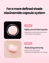 Korean Pink Collagen PDRN Capsule Cream with Niacinamide Cream for Uneven Skin Tone Lightweight Face Moisturizer Non Greasy care
