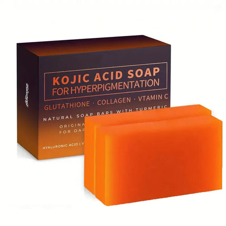 100g Turmeric Kojic Acid Bath Soap Glutathione Collagen Hyaluronic Acid Handmade Cleansing Soap for Hand Face and Body