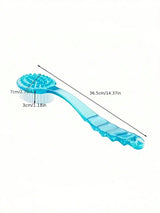 1pc Extra Long Handle Back Scrubber Brush (36.5cm), Shower Exfoliating Brush With Soft Bristles And Non-Slip Handle, Suitable For Hard-To-Reach Areas, Feet And Shoulders, Ideal For Elderly Care And Bathing Assistance, Essenti