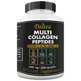 High Strength Multi-Collagen Complex Capsules – Hydrolyzed Peptides for Skin, Hair, Nails & Joints – Grass-Fed, Non-GMO
