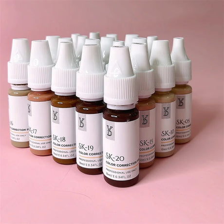 YD Professional 10ML Camouflage Pigment Semi Permanent Makeup Tattoo Ink for Scar Cover Stretch Marks Vitiligo Restore Skin Tone