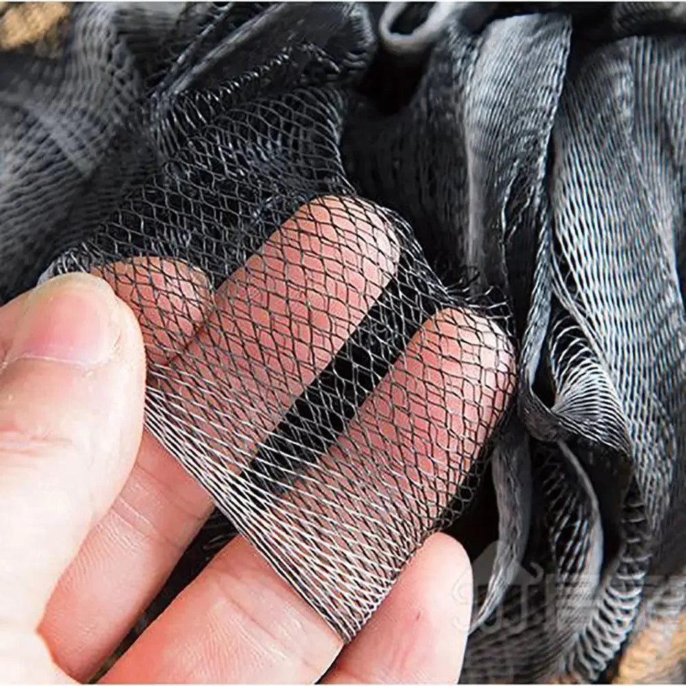Soft Shower Mesh Foaming Sponge Exfoliating Scrubber Black Bath Bubble Ball Body Skin Cleaner Cleaning Tool Bathroom Accessories
