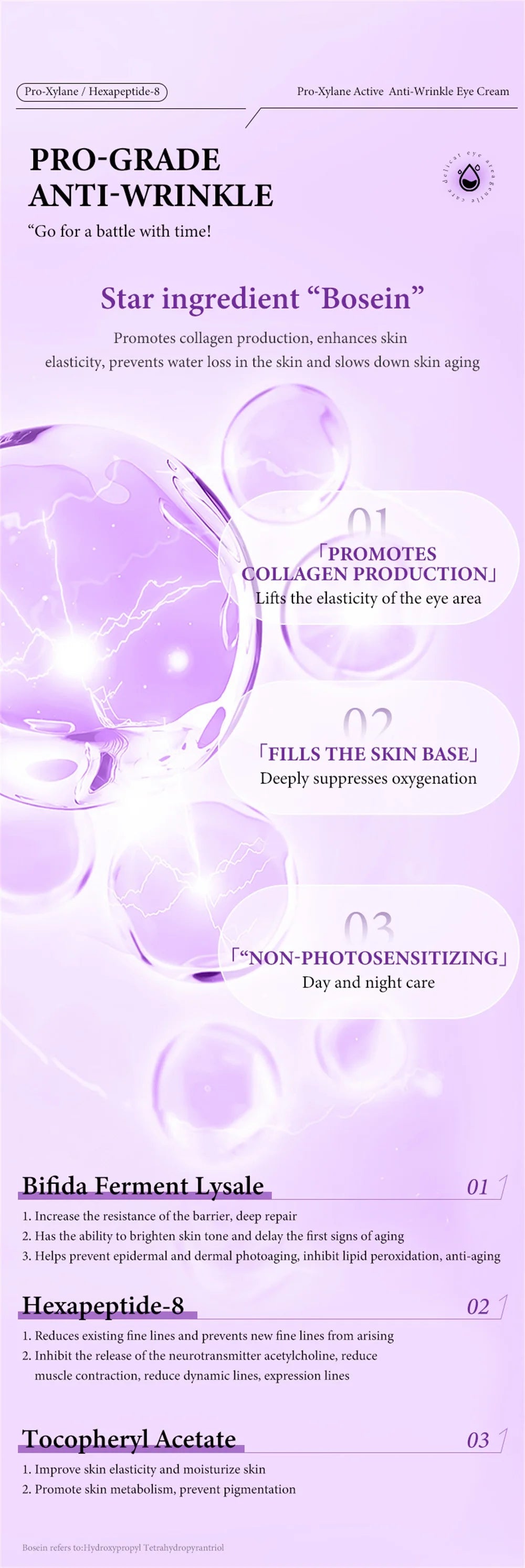 Instant Eye Bag Removal Cream Collagen Anti-Wrinkle Fade Fine Lines Firming Skin Anti Dark Circle Puffiness Brighten Eye Care