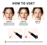 Dual Head Contour Highlighter Stick Sculpt V Face Nose Shadow Concealer Waterproof Long Lasting Smooth Blending Facial Makeup Cosmetics