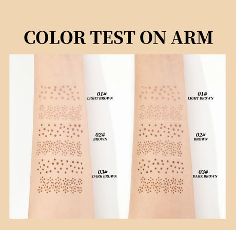 QIBEST Double-end Freckles Stamp Pen Makeup 2-IN-1 Freckle Seal Waterproof Face Concealer Contour Natural Brown Freckle Cosmetic