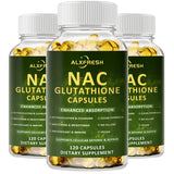 Premium NAC + Glutathione Complex Detox & Antioxidant Boost with Vitamin C | Liver Support, Immune System Health Supplement