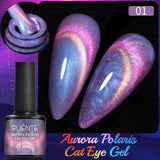 PUENTE 7.5ML Nude Shade Moonlight Cat Magnetic Gel Nail Polish Ultra-Bright Cat Eye Soak Off UV Semi-Permanent Varnish Manicure