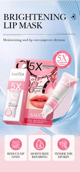 Remove Dark Lip Balm Lightening Melanin Mask Gloss Exfoliating Lip Pink Treatment Reduce Lip Lines Improve Dryness Moisturizing