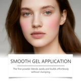 Multicolor matte silky blush, adheres well, long-lasting, easy to blend, gives a youthful, lightweight feel, perfect for everyda