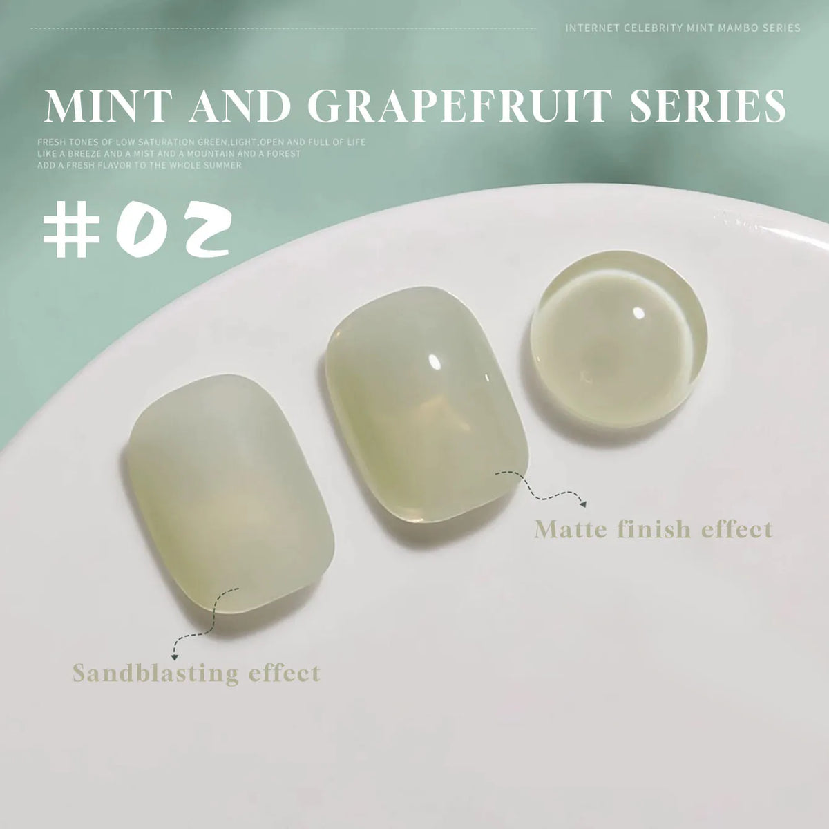 MN 12ML Selling Mint Mambo Gel Nail Polish ilky Green Blue-green Series Gel Polish Blue Nails Green Nail Summer Nail Spring Nail